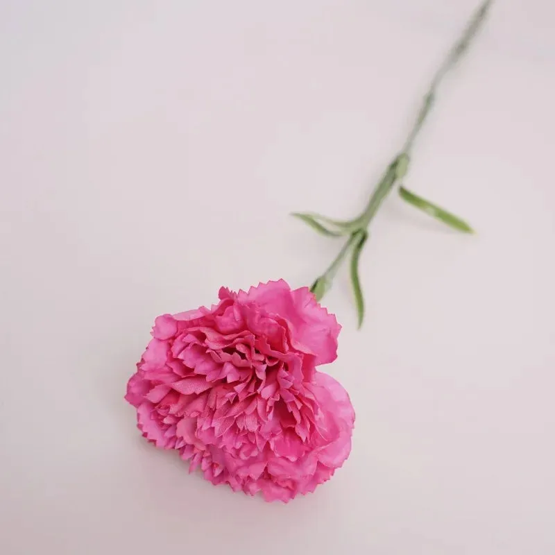 10Pcs High-end Moisturizing Carnation Artificial Flowers Mother's Day Bouquet Real Touch Flowers Gift Wedding Home Table Decor