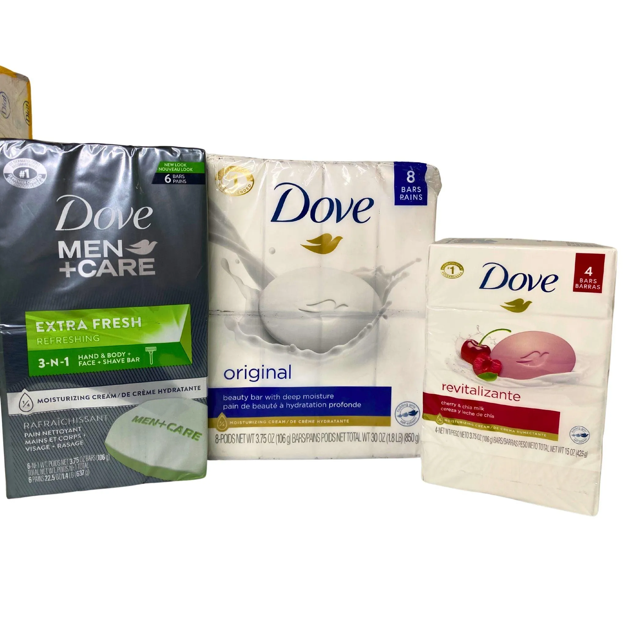 Bar Soap Mix Brands like Dove , Zest & Dial (50 Pcs Lot)