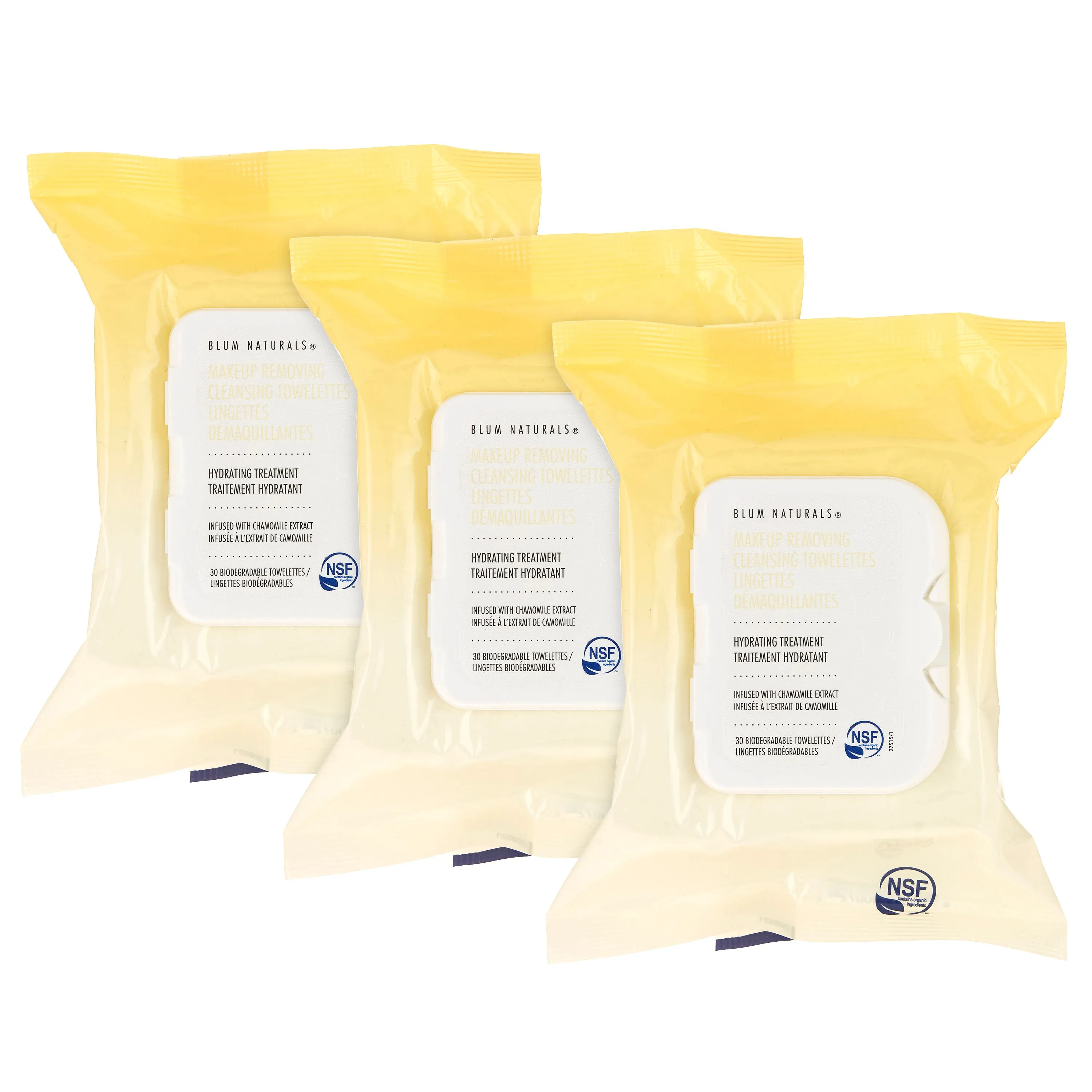 Blûm Naturals® DRY & SENSITIVE SKIN Cleansing & Makeup Remover Towelettes