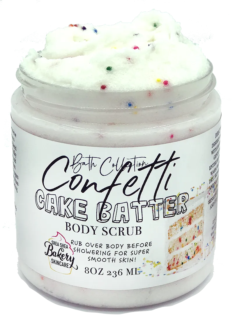 Body Scrub Confetti Cake Batter