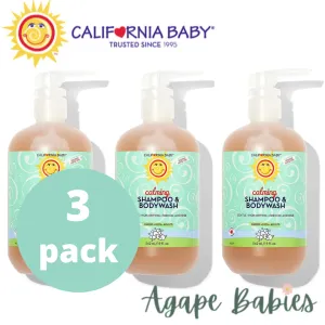 California Baby Shampoo & Body Wash: Calming 19oz (Pack of 3) Exp: 03/24