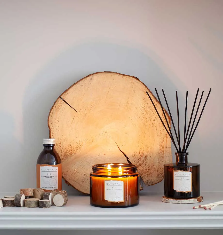 Cedarwood & Log Fire Diffuser In Gift Box