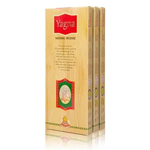 Cycle Pure Yagna Incense Sticks Pack of 3 (30 Masala Agarbatti sticks) || Sandal Floral Fragrance || Special Long lasting Agarbatti for Puja, Havan, Rituals