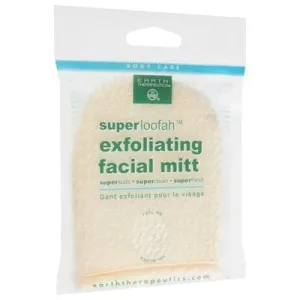 Earth Therapeutics Loofah Exfoliating Facial Mit 1 Each [UNFI #45055]