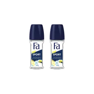 Fa SPORT Energizing Fresh 48h Anti-Perspirant Roll-On Deo 50ml (Pack of 2) – Long-Lasting Freshness & Protection