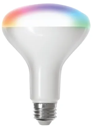 Feit Electric BR30/RGBW/CA/AG Smart Bulb, 8 W, Wi-Fi Connectivity: 2.4 GHz, Voice Control, Medium E26 Lamp Base