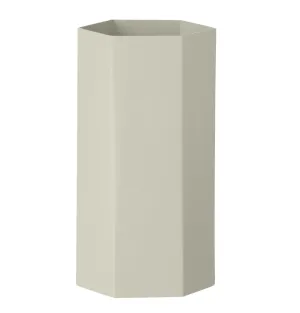 Ferm Living Hexagon Vase - Light Grey