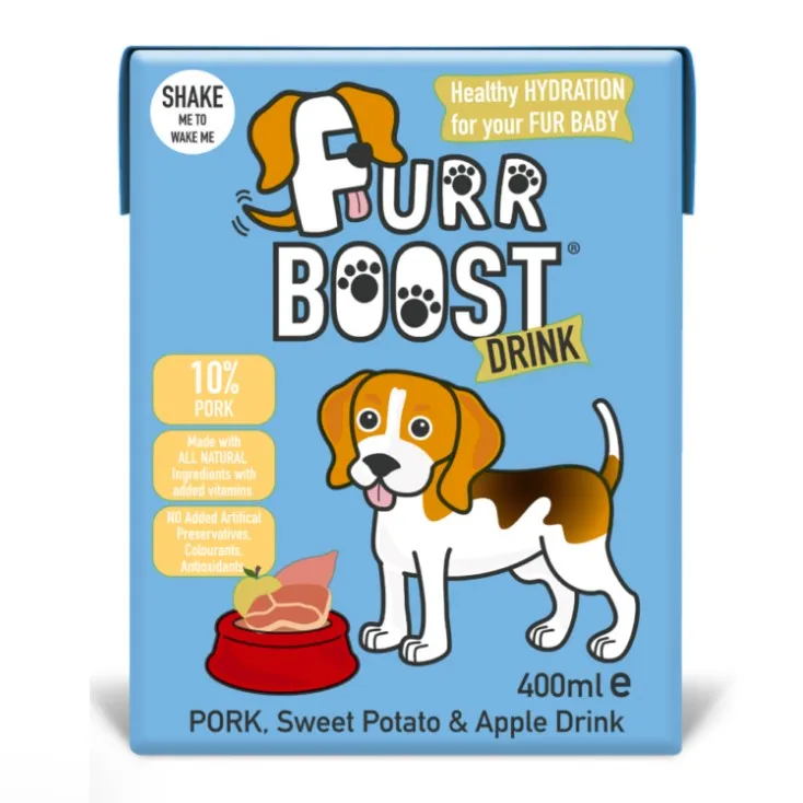 Furr Boost Pork, Sweet Potato and Apple Dog Drink 400ml