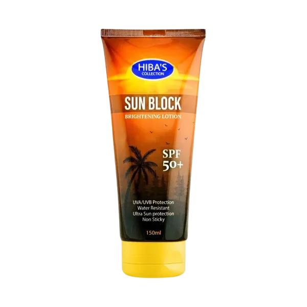 Hiba's Collection Sun Block Brightening Lotion Spf 50  150ml