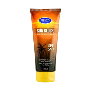 Hiba's Collection Sun Block Brightening Lotion Spf 50  150ml