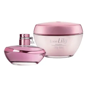 Kit Love Lily: Eau De Parfum   Cream Moisturizing Cream Body Deodorant - o Boticario