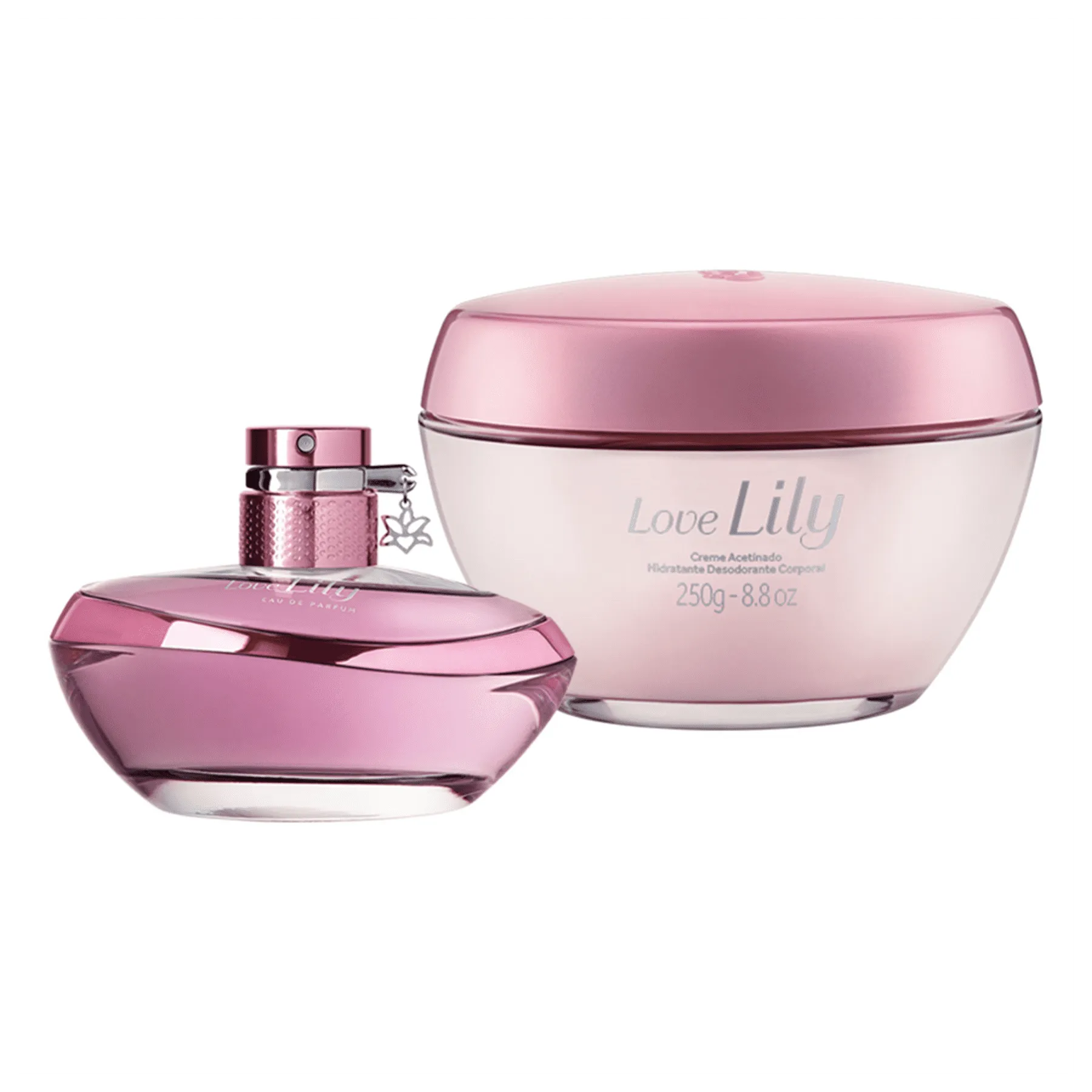 Kit Love Lily: Eau De Parfum   Cream Moisturizing Cream Body Deodorant - o Boticario