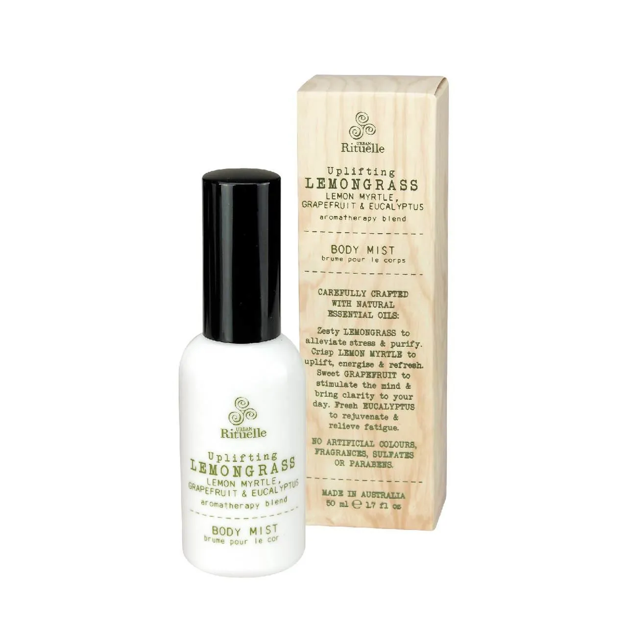 Lemongrass, Lemon Myrtle, Grapefruit & Eucalyptus Uplifting Body Mist