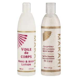 MAKARI - Silky Skin Body Wash Cream Lotion Duo (2pc set)