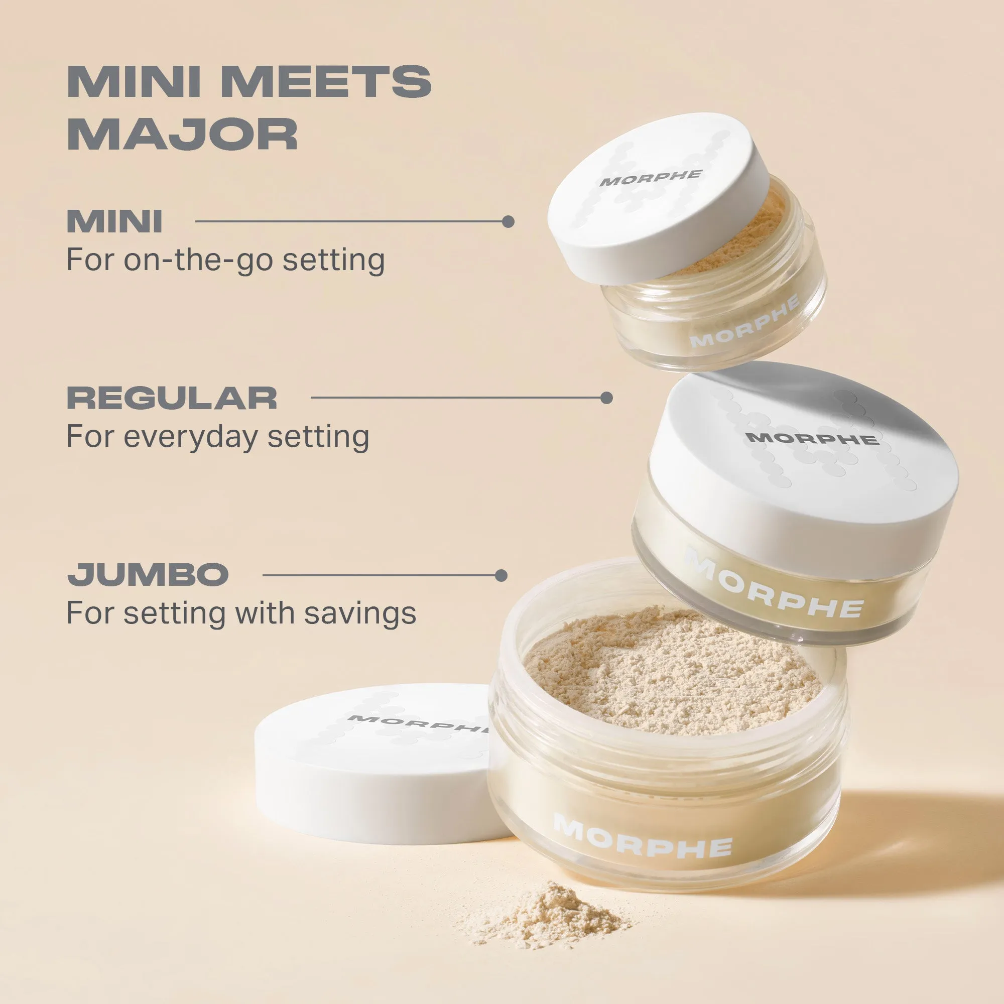 Mini Bake & Set Soft Focus Setting Powder - Brightening Pink