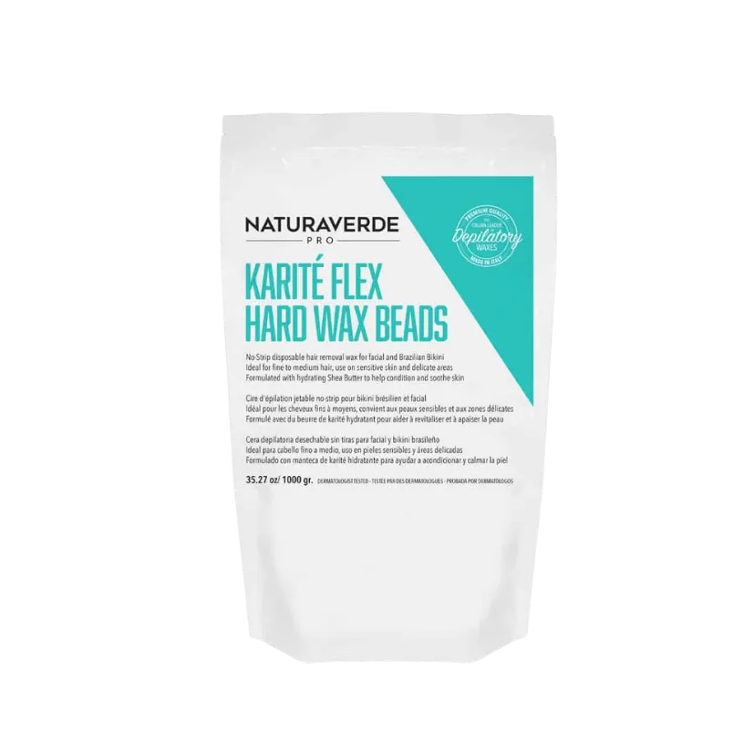 NATURAVERDE PRO - Karite Flex Hard Wax Beads (1kg)