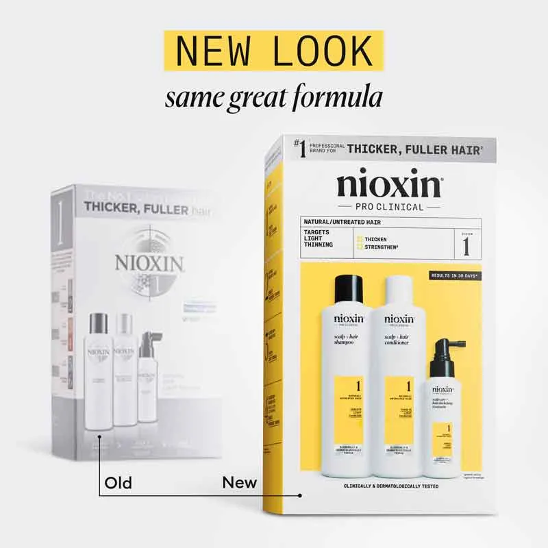 Nioxin System 1 Three Part Trial Kit