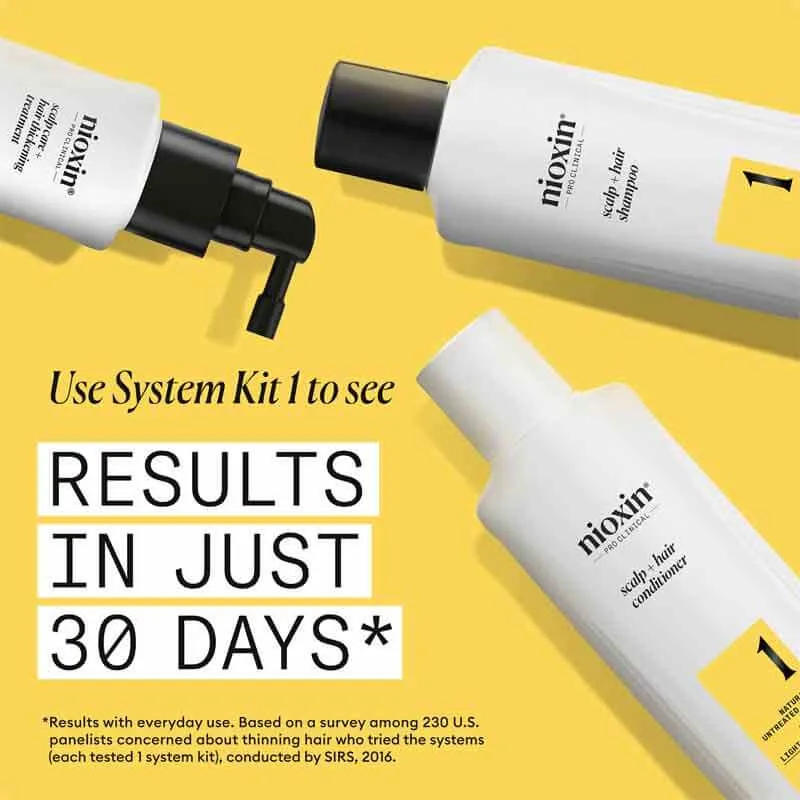 Nioxin System 1 Three Part Trial Kit