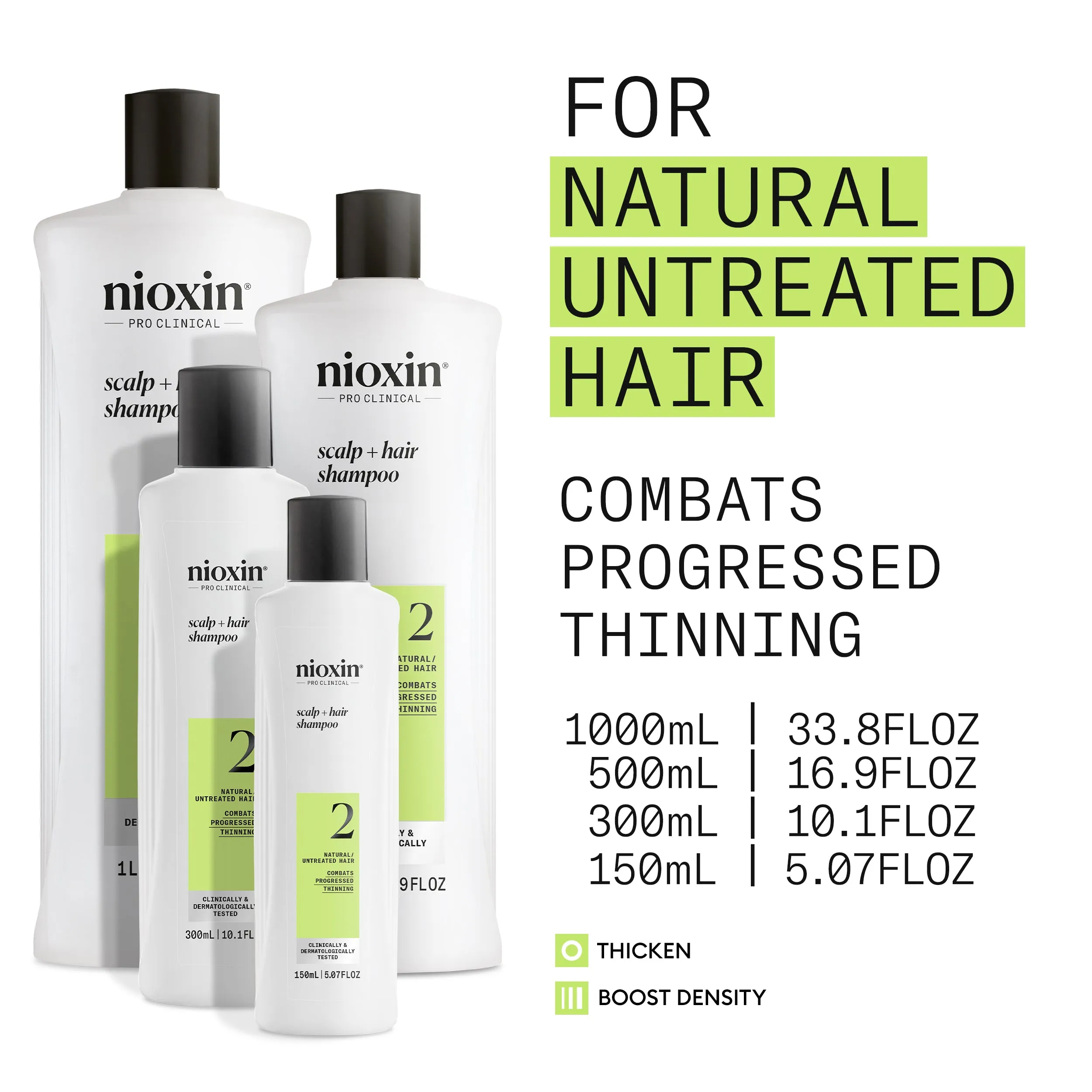 Nioxin System 2 Scalp   Hair Shampoo - Hair Thickening Shampoo