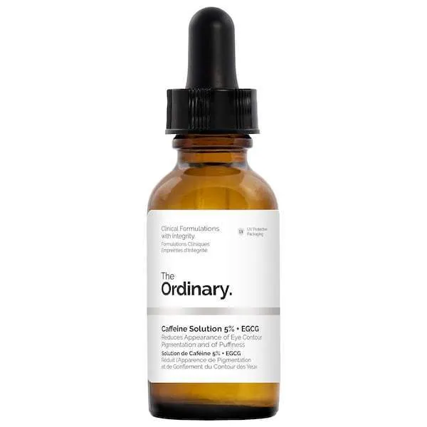 No More Dark Circles Bundle ( The Ordinary Caffeine Solution 5%   EGCG, Cucumber & Green Tea Mask Best For Dark Circles, Under Eye Dark Circle Brightening 24k Gold Serum