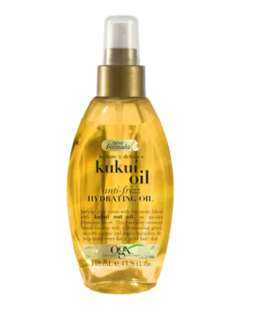 OGX HYDRATE & DEFRIZZ   KUKUI OIL ANTI-FRIZZ HYDRATING OIL In Gold