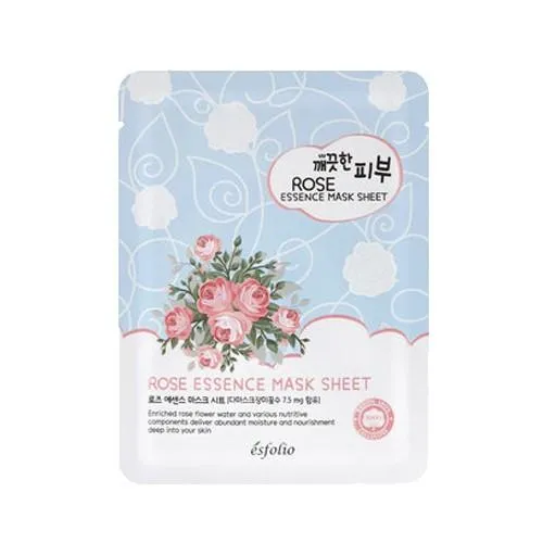 Pure Skin Rose Essence Mask Sheet - 1 Box of 10 Sheets