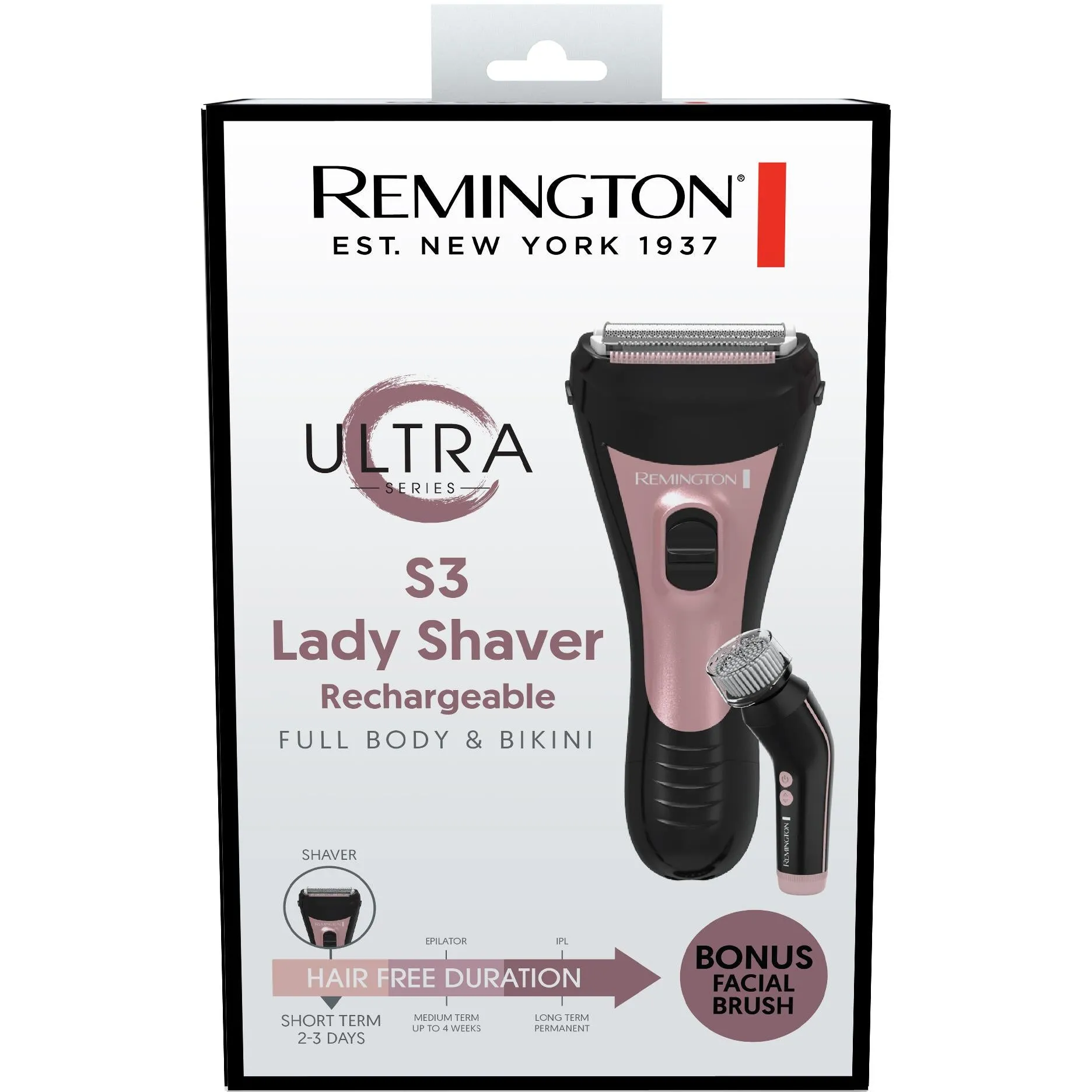 Remington S3 Silky Lady Shaver with Facial Brush