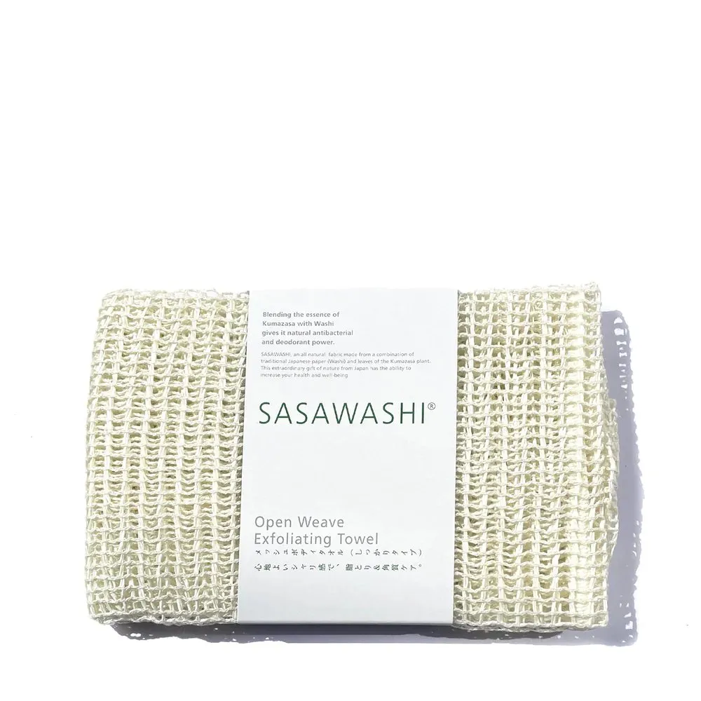 Sasawashi Deep Open Weave Exfoliating Towel