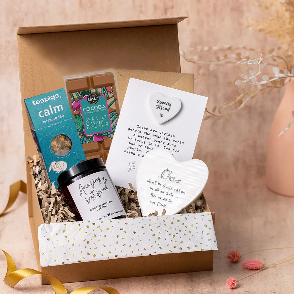 Special Friend Gift Box with Personalised Candle