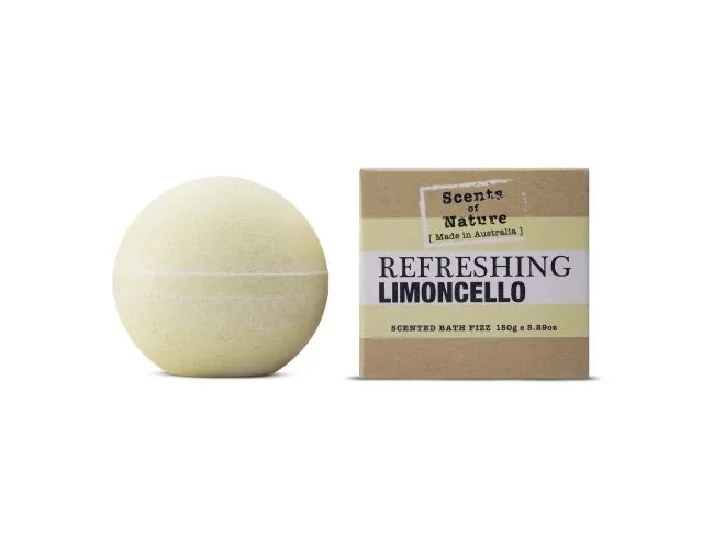 Tilley Scents Of Nature - Bath Bomb 150g - Refreshing Limoncello