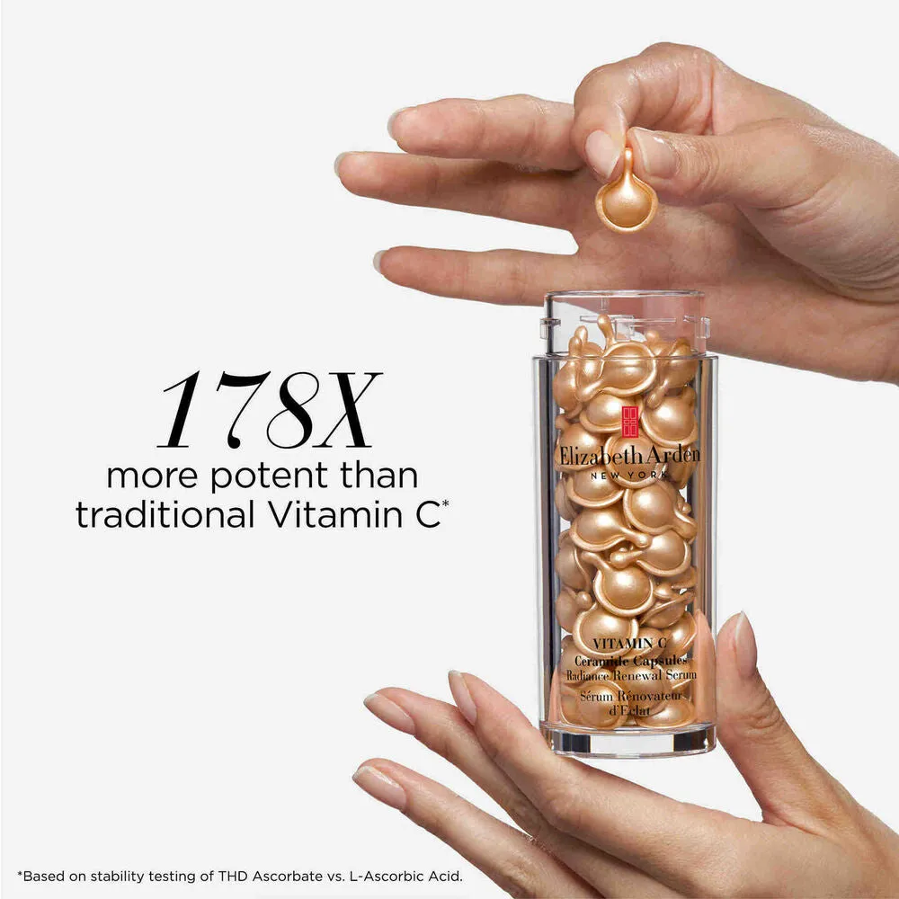 Vitamin C Ceramide Capsules Radiance Renewal Serum Set - 120-Piece