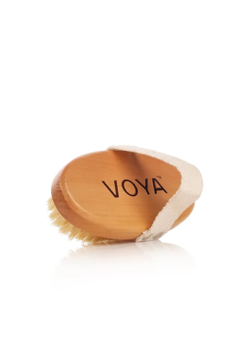 Voya Exfoliating Body Brush and Organic Pouch