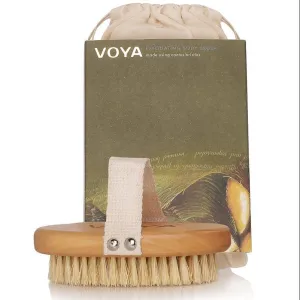 Voya Exfoliating Body Brush and Organic Pouch